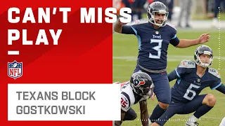 Texans Defense Comes Up w/ a Blocked FG!