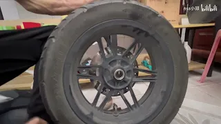 FORZA 350 Rear wheel reinforcement sleeve replacement tutorial