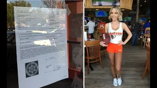 Eviction notice placed on Hooters of Fresno main entrance door