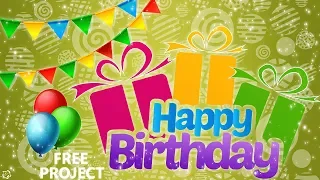 БЕСПЛАТНЫЙ ПРОЕКТ для  ProShow Producer С ДНЁМ РОЖДЕНИЯ  FREE PROJECT HAPPY BIRTHDAY