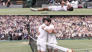 THE MOMENT CARLOS ALCARAZ BECAME A WIMBLEDON CHAMPION! All the emotions captured