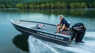 TRACKER Boats: 2016 Guide V-16 Laker DLX T Deep V Aluminum Fishing Boat