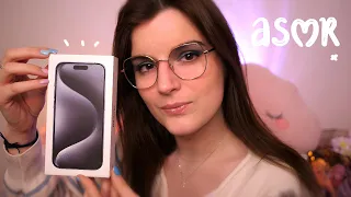 ASMR | Unboxing Iphone 15 Pro Bleu Titane à 1229€ 😅(Tapping 💙)