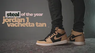 INSANE PRICE DROP: JORDAN 1 HEIRLOOM VACHETTA TAN | Unboxing | Sizing | Detailed on Feet Look Review