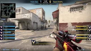 CS:GO POV Demo Vitality ZywOo (26/13) vs FaZe (de_dust2)