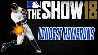 Longest Home Runs in MLB The Show 18 (Part 1)