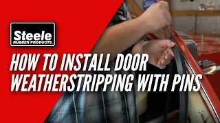 How To Install Door Weatherstripping with Pins