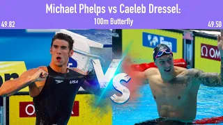 Michael Phelps 2009 vs Caeleb Dressel 2019: 100m Butterfly