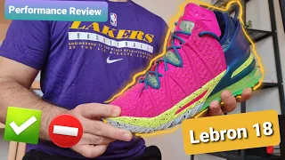 LeBron 18 Los Angeles By Night : Unboxing and Performance Review