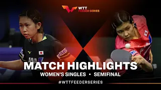 Hitomi Sato vs Honoka Hashimoto | WS SF | WTT Feeder Cappadocia 2024