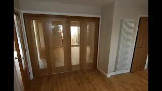 internal oak bi fold doors