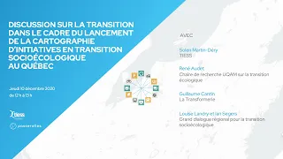 Discussion et lancement de la cartographie d'initiatives en transition socioécologique au Québec