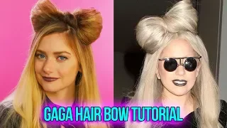 How to Get Lady Gaga's Hair Bow Tutorial | HISSYFIT