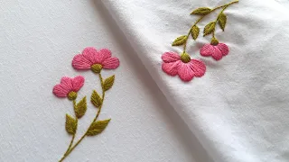 Easy flower embroidery tutorial | Satin stitch embroidery designs | Infinite Thread Arts.