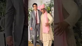 Aamir Khan With Son Junaid Khan At Daughter Ira Khan's Marriage Celebration #shorts #viral #trending