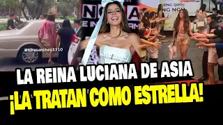 LUCIANA FUSTER: ASIATICOS LA TRATAN COMO ESTRELLA TRAS GANAR EL MISS GRAND