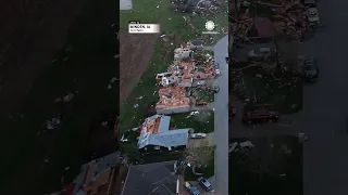 Extensive Damge to Homes From Tornado Minden, Iowa