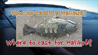 Halibut fishing Ep 14 How to catch a halibut/Where to cast for halibut