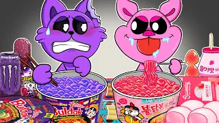 Convenience Store Purple Pink Mukbang CATNAP vs PICKY PIGGY POPPY PLAYTIME CHAPTER3 Animation | ASMR