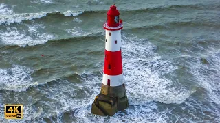 Lighthouse Images - 4K Slideshow 1 Hour - Piano Music
