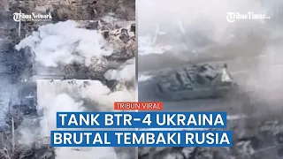 Kerja Tempur BTR-4 Ukraina Sisir Habis Kawasan Rusia