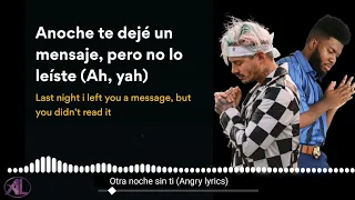 J Balvin : Otra Noche Sin Ti ft. Khalid (English Translated Lyrics)