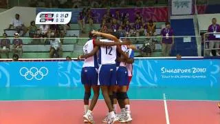 Cuba vs Serbia - Men's Volleyball Semi-final - Singapore 2010 Youth Games