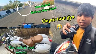 😱 ye kya ho gya sunday ride pe ladai 😭 gopro tut gya 😞 ride goona wrong #sundayride #gopro #viral