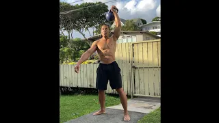 Day 250 FitPro Hawaii Workout-20 kg. Kettlebell Snatch x 10 Min. (1 min. intervals)-1/20/21, 5:00 pm