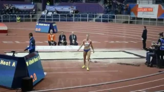 Balkan Indoor Championship, Belgrade 2017 - Ivana Spanovic 6,96m CR, WL + victory ceremony