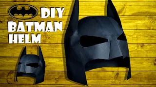 Batman Helm selber machen A4 Papier Fledermaus Maske basteln - paper batman mask DIY costume [4K]
