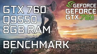 Civilization VI: Rise and Fall Benchmark on on GTX 760 | Q9550 | 8GB RAM - 1080p
