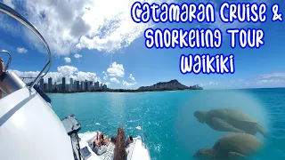 Catamaran Cruise & Snorkeling Tour Waikiki | Swimming with Turtles | June 2021