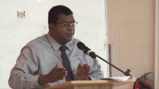 Fijian Minister for Education, Hon. Dr Mahendra Reddy opens Education workshop.