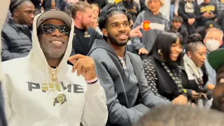 Coach Prime & Shedeur Surprise Fans And Pull Up To CU Basketball Game