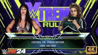 WWE 2K24 - FULL MATCH - Chyna vs. Piper Niven: Extreme Rules