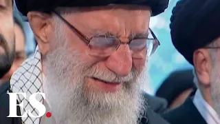 Iran Soleimani death: Iran's Supreme Leader weeps at the funeral of Qassem Soleimani
