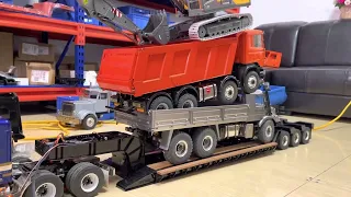 Test LOWBOY trailer triaxle DPS 1/14