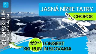 Jasna Chopok juh / 2nd place TOP 10 longest ski runs in Slovakia 34c+34b+34a+34 - from top to bottom