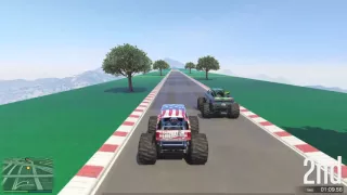 GTA 5 Top Speed Drag Race (Marshall vs. Liberator Monster Truck)