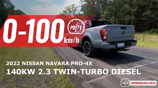 2022 Nissan Navara PRO-4X 0-100km/h & engine sound