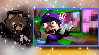 Afton Family Reacts To SMG4: SMG3's Browser History || Gacha club ||