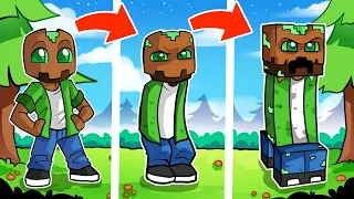 MINECRAFT pero SI MUERO ME TRANSFORMO en CREEPER!