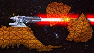 Most Powerful MAC Cannon Ever Created Destroys entire Space Ship in FORTS 40k Mod!