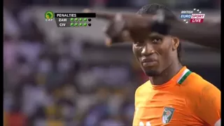 Zambia VS Ivory coast, Final 2012 ALL PENALTY KICKS