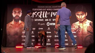 gary russell jr vs mark magsayo weigh in