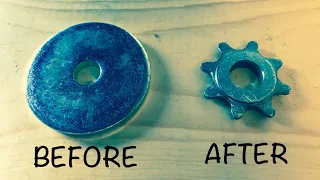 How to make a sprocket from a washer