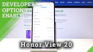 How to Access Developer Options on Honor View 20 -  USB Debugging / OEM Unlock