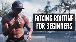 Savage boxing routine for beginners