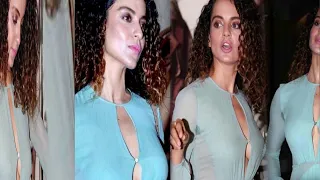 Kangana dikhi aisi outfit mai l bollywood news l latest news in hindi l live news with pooja